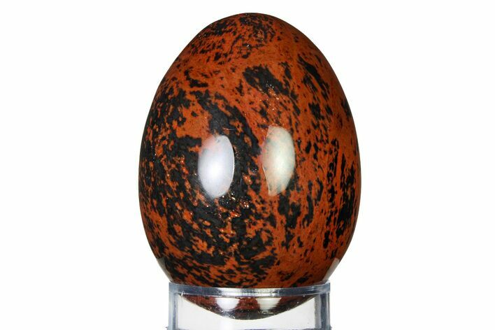 Polished Mahogany Obsidian Egg - Mexico #322375